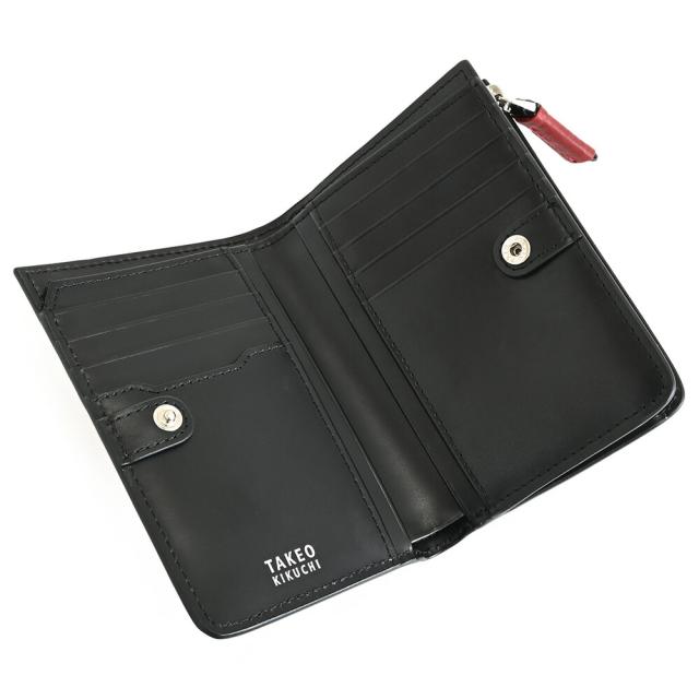 タケオキクチ 財布 二つ折り財布 L字ファスナー