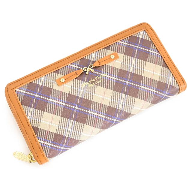 サマンサタバサ 財布 長財布 ラウンドファスナー