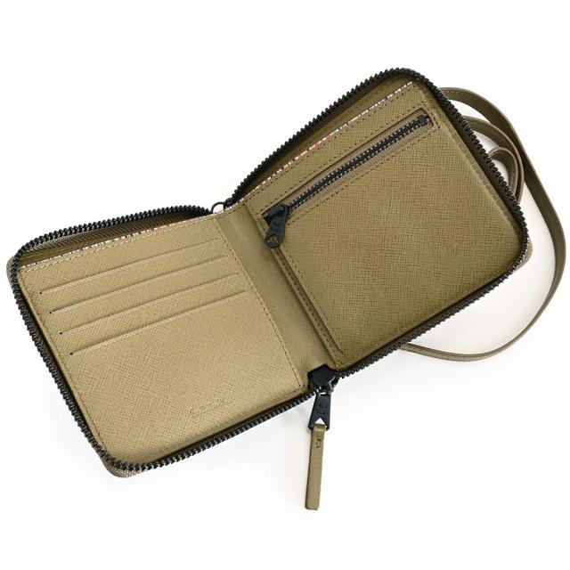 ポールスミス 財布 二つ折り財布 ラウンドファスナー ショルダー付き