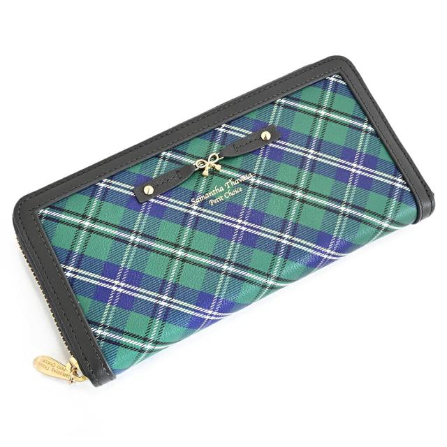 サマンサタバサ 財布 長財布 ラウンドファスナー