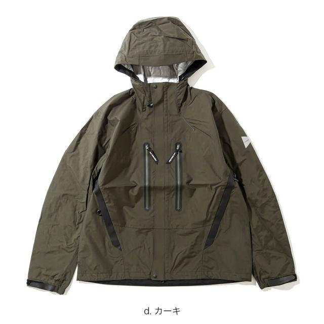 and wander アンドワンダー 2.5L ハイカーレインジャケット 5745911003