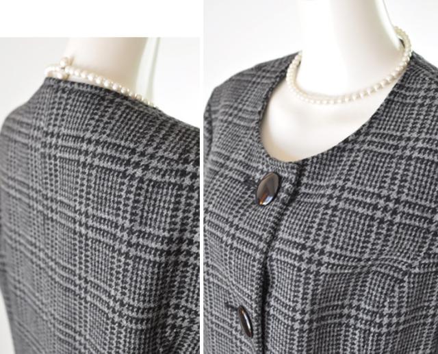 送料無料 15号 17号 19号 21号 23号 25号 27号 大きいサイズ 取り外せる襟 ウール混 ロング丈コート 419