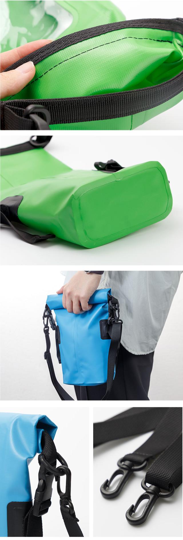 防水バッグ,ドライバッグ,2L,入れたまま操作,操作可能,操作対応,操作できる,スマホ,スマートフォン,防水ポーチ,防水ケース,ビーチバッグ,レジャー,海,プール,海水浴,アウトドア,防滴,防塵,クリア,ショルダーバッグ,肩掛け,斜めがけ,貴重品入れ