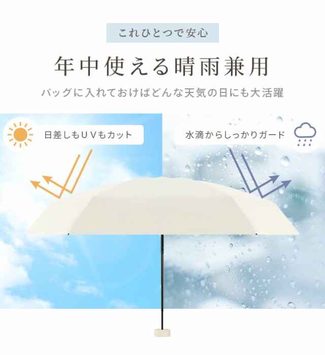 折りたたみ傘,雨傘,日傘,パラソル,晴雨兼用,UVカット,紫外線対策,レディース,無地,軽量,軽い,コンパクト,遮熱,撥水