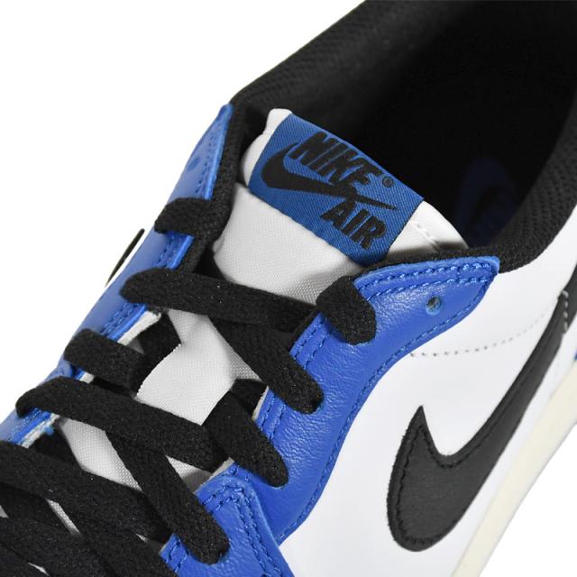 NIKE (ナイキ) AIR JORDAN 1 RETRO LOW OG (エア ジョーダン 1 レトロ ロー オリジナル) メンズ ローカット スニーカー シューズ バッシュ マイケル 普段使い カジュアル ストリート WHITE/BLACK-GAME -SAIL (ホワイト/ブラック/ブルー CZ0790-140 CZ0790 140