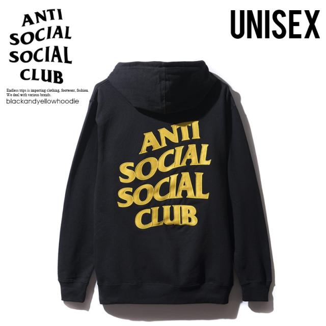 高品質新作 ANTI SOCIAL SOCIAL CLUB (アンチソーシャルソーシャルクラブ) Black and Yellow Hoodie (ブラック アンド イエロー フーディ) BLACKの通販はau PAY マーケット - ENDLESS TRIP|商品ロットナンバー:442651838 最新作好評