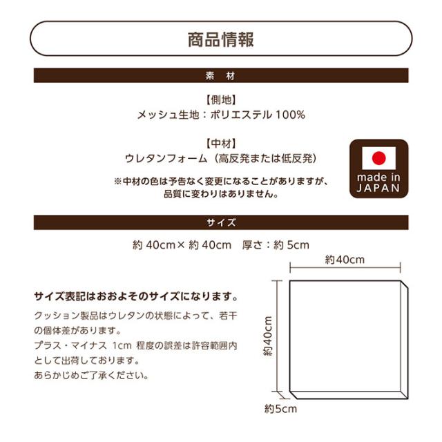 商品サイズと詳細