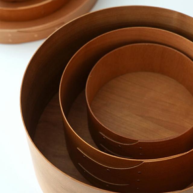 シェーカー ラウンドボックス シェーカーボックス Sサイズ 木製 収納 収納ボックス チェリー材 天然木 カフェ キッチン雑貨 キッチン 台所 おしゃれ モダン アンティーク 北欧 ビンテージ北欧 ナチュラル アクセサリー AXCIS アクシス