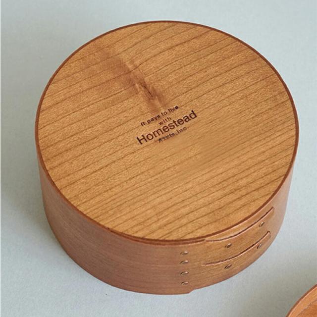 シェーカー ラウンドボックス シェーカーボックス Sサイズ 木製 収納 収納ボックス チェリー材 天然木 カフェ キッチン雑貨 キッチン 台所 おしゃれ モダン アンティーク 北欧 ビンテージ北欧 ナチュラル アクセサリー AXCIS アクシス