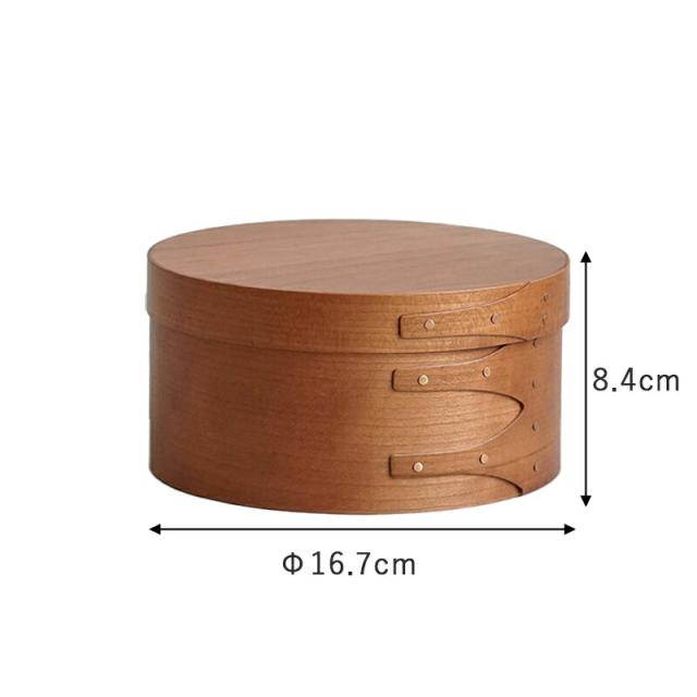シェーカー ラウンドボックス シェーカーボックス Sサイズ 木製 収納 収納ボックス チェリー材 天然木 カフェ キッチン雑貨 キッチン 台所 おしゃれ モダン アンティーク 北欧 ビンテージ北欧 ナチュラル アクセサリー AXCIS アクシス