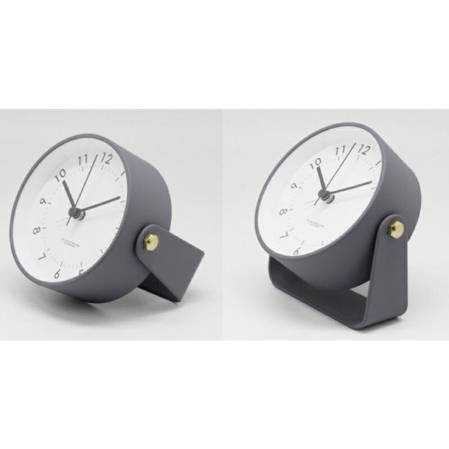 置き時計 置時計 アラーム 目覚まし時計 卓上 おしゃれ オシャレ 小さい アナログ シンプル 寝室 子ども部屋 書斎 かわいい ナチュラル スイープムーブメント ナイトライト くすみカラー グレー グリーン ホワイト 