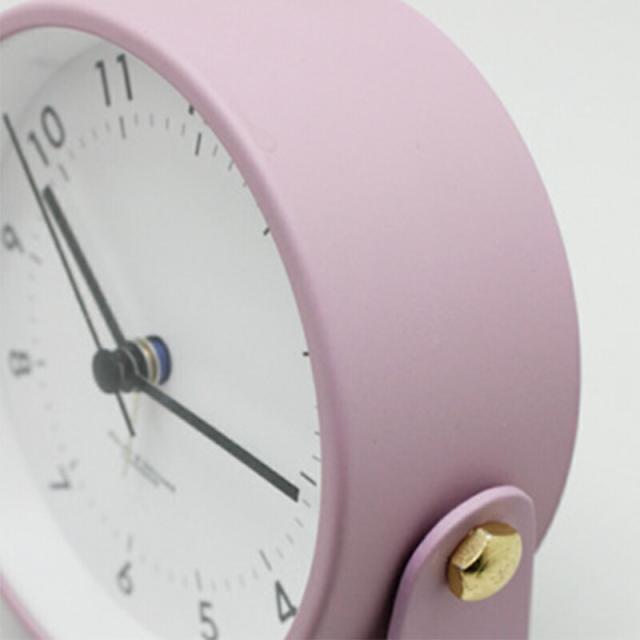 置き時計 置時計 アラーム 目覚まし時計 卓上 おしゃれ オシャレ 小さい アナログ シンプル 寝室 子ども部屋 書斎 かわいい ナチュラル スイープムーブメント ナイトライト くすみカラー グレー グリーン ホワイト 