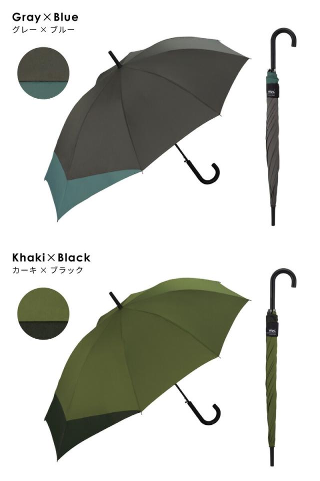 雨傘 長傘 バックプロテクト アンブレラ ux04 UNISEX 60cm（伸長部分75cm） ユニセックス メンズ レディース Wpc.  リュックが濡れない傘 ワールドパーティー 晴雨兼用 紫外線防止 はっ水加工 ジャンプ傘 大きめ ラッピング可