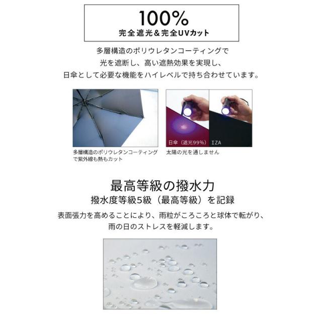 傘 折りたたみ IZA iza イーザ LARGE&COMPACT 軽量 300g コンパクトラージ コンパクト メンズ UNISEX レディース Wpc. 折り畳み 日傘 雨傘 晴雨兼用 シンプル おしゃれ 人気 プレゼント ワールドパーティー
