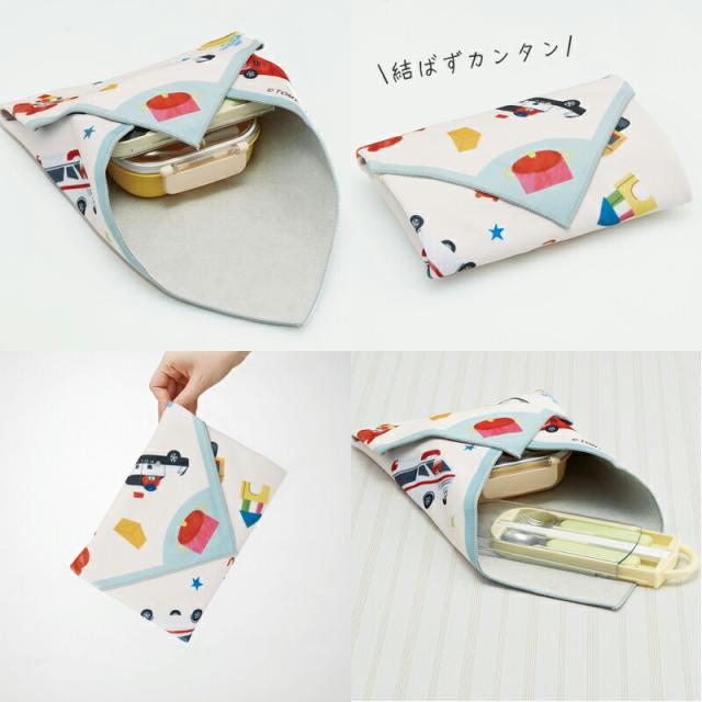 トミカとトム トミカ トム ランチクロス ランチナフキン バンダナ お弁当包み ランチ 給食 2段弁当箱 43cm 入園 保育園 幼稚園 通園 通学 遠足 絵本 ランチ かわいい 男の子 女の子 入園準備 入学準備 キャラクター 日本製