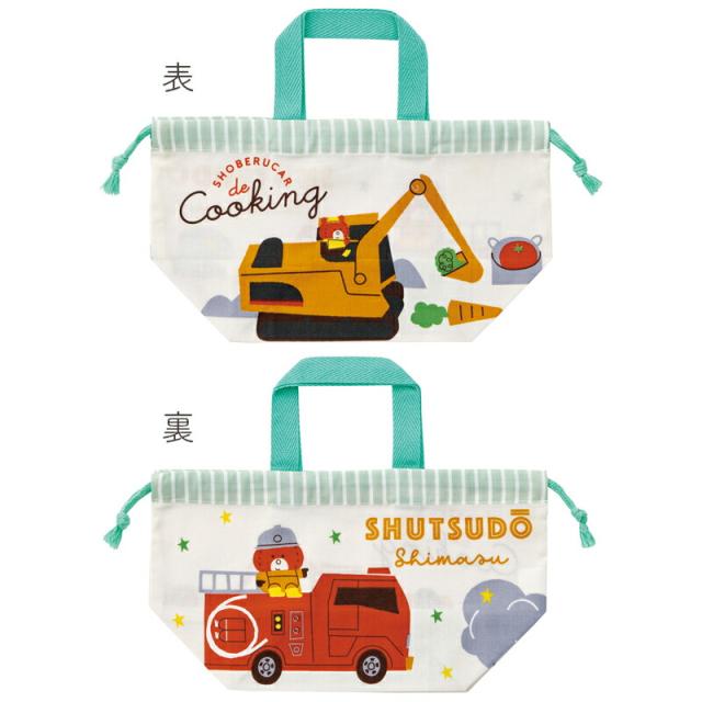 トミカとトム トミカ トム ランチ袋 ランチ巾着 巾着 巾着袋 お弁当袋 お弁当包み ランチバッグ 入園 保育園 幼稚園 通園 通学 遠足 絵本 ランチ かわいい 男の子 女の子 入園準備 入学準備 キャラクター 日本製