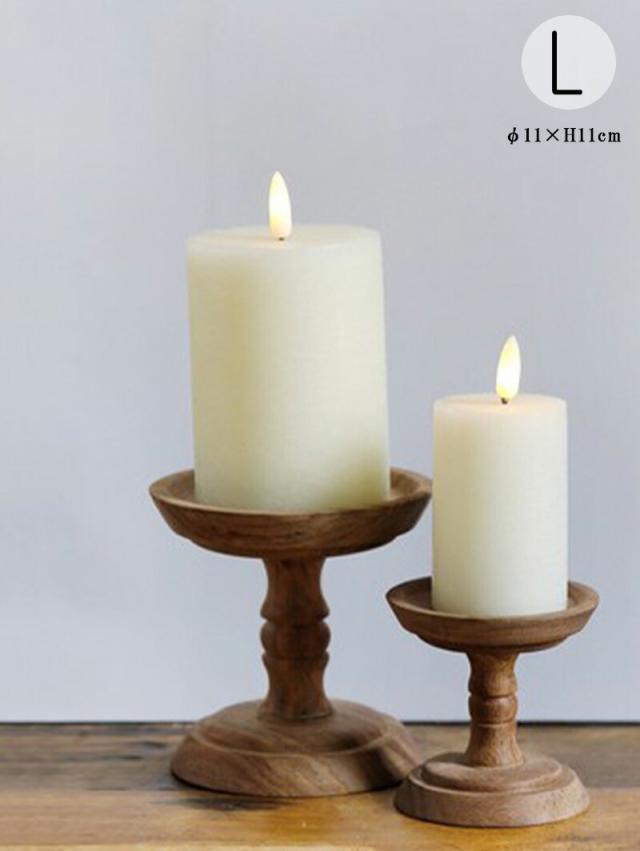 horn please クリスマス オーナメント  WOOD キャンドルスタンド コンポート L 木製 木 キャンドルホルダー キャンドル アクセサリー スタンドトレー トレイ トレー コンポート台 木製コンポート hornplease 志成販売 ホーンプリーズ 韓国インテリア 韓国 韓国風 北欧