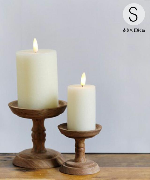 horn please クリスマス オーナメント  WOOD キャンドルスタンド コンポート S 木製 木 キャンドルホルダー キャンドル アクセサリー スタンドトレー トレイ トレー コンポート台 木製コンポート hornplease 志成販売 ホーンプリーズ 韓国インテリア 韓国 韓国風 北欧
