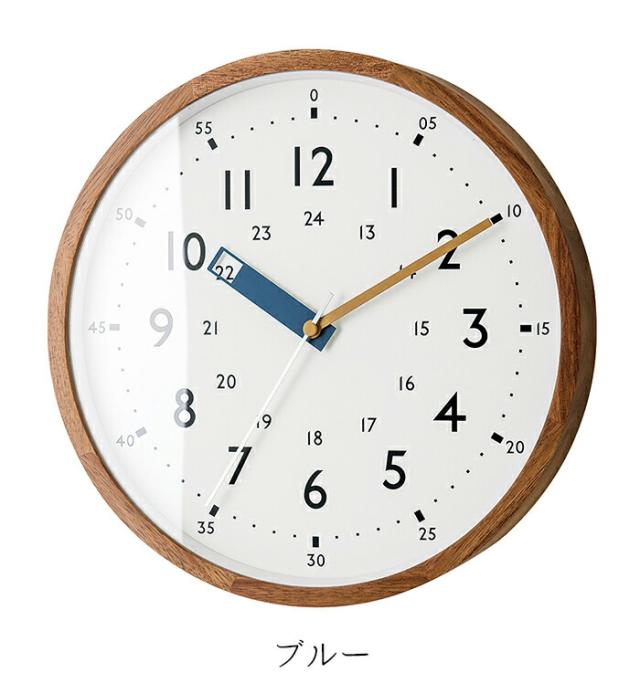 知育時計 壁掛け時計 おしゃれ シンプル 知育 子供 アナログ 24時間表示 Storuman ストゥールマン ウォールクロック 木製フレーム 読みやすい 見やすい 分かり易い 子供部屋 直径30cm 電波ステップムーブメント