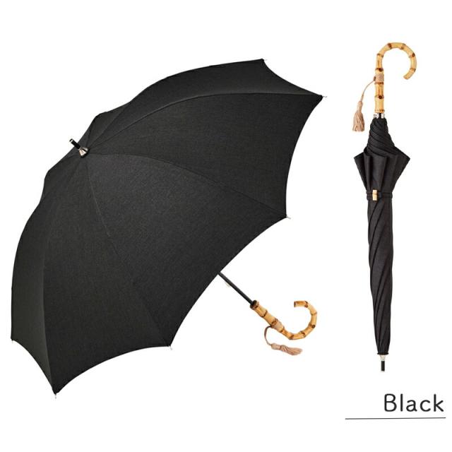 日傘傘かさ晴雨兼用晴雨兼用傘無地リネン風天然素材バンブーハンドルバンブー竹カサ紫外線防止加工ナチュラルシンプルタッセルSURMER日傘ストライプ長傘シュールメールファッション傘かさカサ紫外線防止加工縞シュルメール