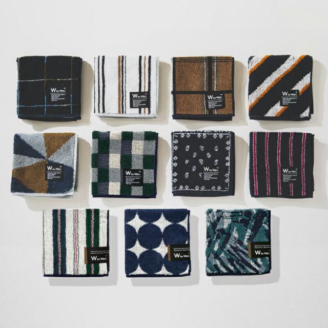 W by Wpc. ハンカチ ユニセックス HANDKERCHIEF UNISEX タオルハンカチ ミニタオル 抗菌防臭 幾何学 メンズ おしゃれ Wpc. Patterns