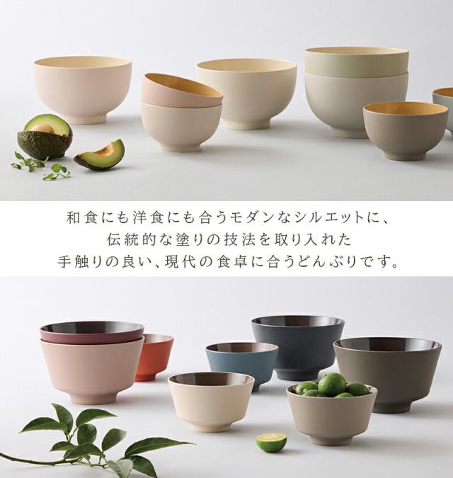 DONBURIどんぶり丼器食器大きめ割れない丸角乾漆日本製竹中おしゃれ無地シンプル電子レンジ対応食洗機対応ラーメンうどん親子丼