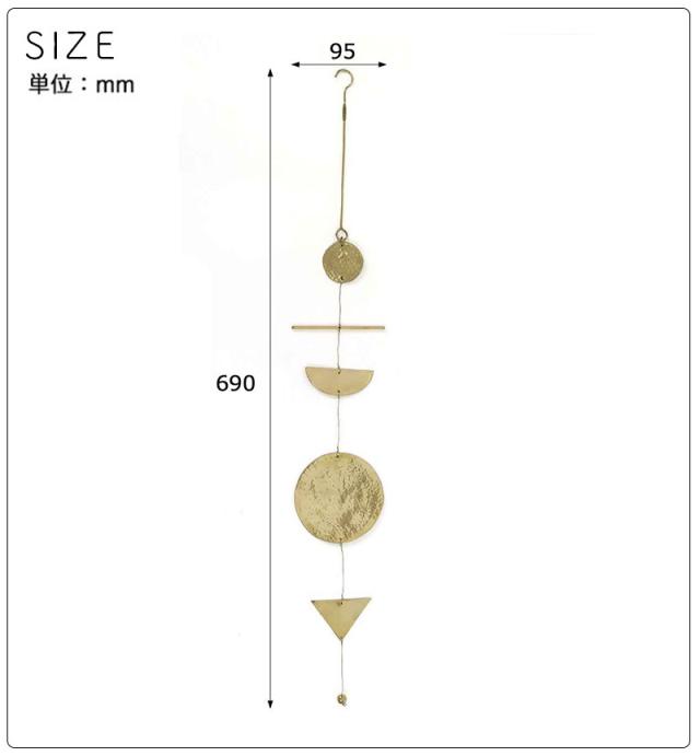 ブラスハンギングガーランドinbloomインブルーム真鍮ブラスガーランド飾りディスプレイオーナメントクリスマス北欧インテリア雑貨ゴールドCreerクレエバードムーンマルチ鳥月