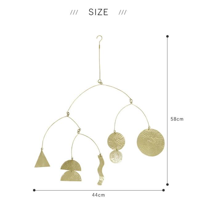 ＼ラッピングOK!／ in bloom ブラスハンギングガーランド ムーン 真鍮 ガーランド  インブルーム オーナメント 飾り ディスプレイ おしゃれ 吊り下げ 壁飾り ハンドメイド 壁 ドア 天井 リビング 玄関 インテリア 雑貨 槌目模様 フック 北欧 天井 オーナメント 室内