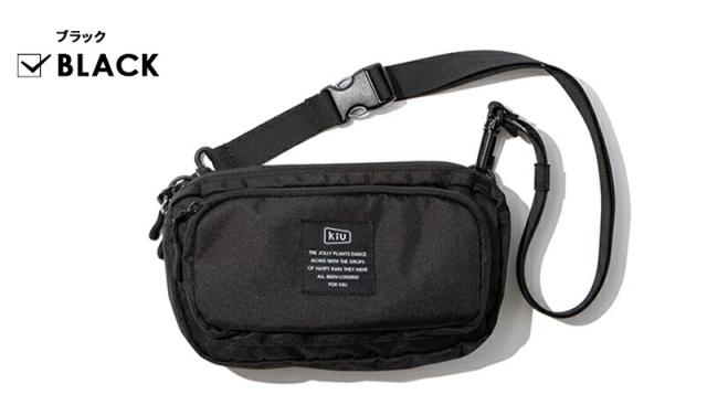 kiuバッグ300Dフロントポケットミニショルダー防水撥水軽量キウwpcw.p.cアウトドアフェス登山災害時スポーツ観戦