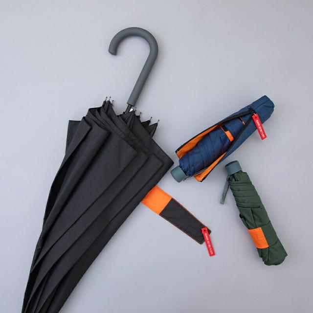 母の日ラッピング実施中メンズ傘長傘折りたたみ傘折り畳み傘LD-1エクスピディショナリィアンブレラ雨傘無地MA-1風男性用男女兼用ユニセックス大きいサイズジャンプ式ジャンプ傘耐風骨UVカット紫外線晴雨兼用オシャレビジネス