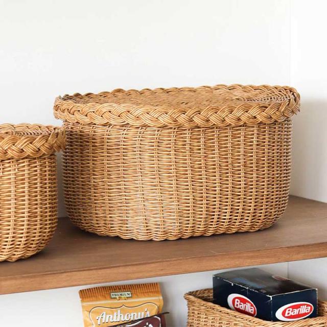 かご カゴ バスケット 収納 Creer クレエ ユティル ナイール キッチン  PPラタン 洗える UTILE NAIR