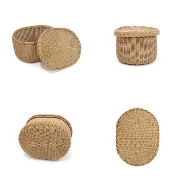 かご カゴ バスケット 収納 Creer クレエ ユティル ナイール キッチン  PPラタン 洗える UTILE NAIR