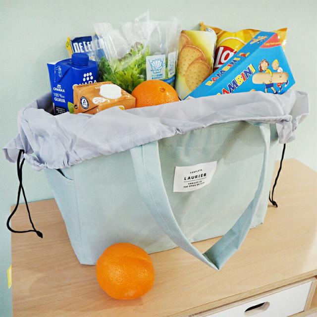 エコバッグレジカゴバッグ保冷LAURIERローリエレジカゴ対応保冷バッグ保温ショッピングバッグ自立式レジ袋マイバッグトートレジかごマチ広折りたたみたためる大容量買い物かごバッグ柄無地