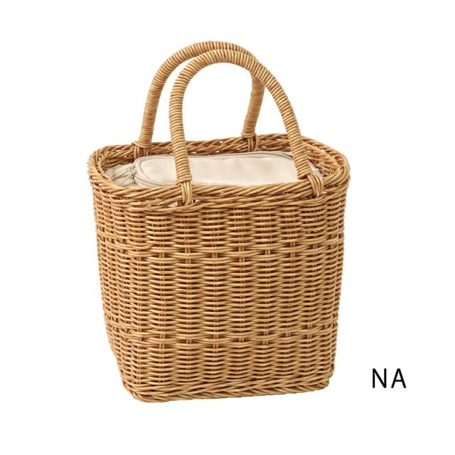 ユティルピクニッククーラーバッグ保冷バッグクーラーバッグ保冷バスケットランチバッグ飲み物お弁当かご籠バッグナチュラルかご編みピクニック保冷バッグcreerクレエかごバッグメルカドバッグ籠バッグカゴバッグ