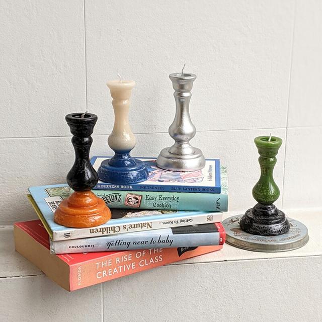 キャンドル キャンドルスティック 蝋燭 ろうそく ハロウィン クリスマス クリスマスインテリア オブジェ クリスマスツリー クリスマスグッズ ディナーキャンドル 結婚式 海外インテリア 置物 ギフト プレゼント クリスマス雑貨 装飾 飾り アンティーク ヴィンテージ