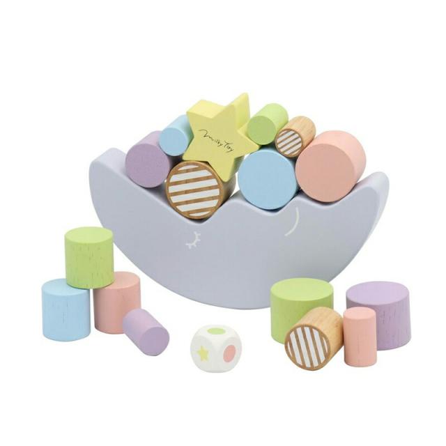 おもちゃ積み木ミルキートイドリーミームーンドリーミィムーンmilkytoyお月さまバランスゲーム出産祝い男の子女の子北欧おしゃれ可愛いかわいい木製木3歳4歳お誕生日誕生日プレゼントギフトエドインター