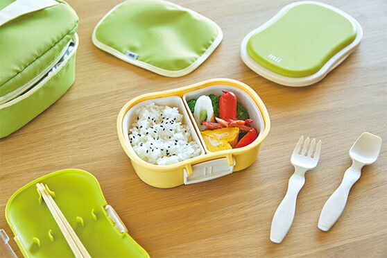 miiキッズ保冷ランチボックスお弁当箱1段保冷剤一体型子ども子供保冷剤幼稚園保育園小学生低学年ランチグッズ日本製グリーンブルーピンクGEL-COOL三好製作所ジェルクール280ml360ml430ml