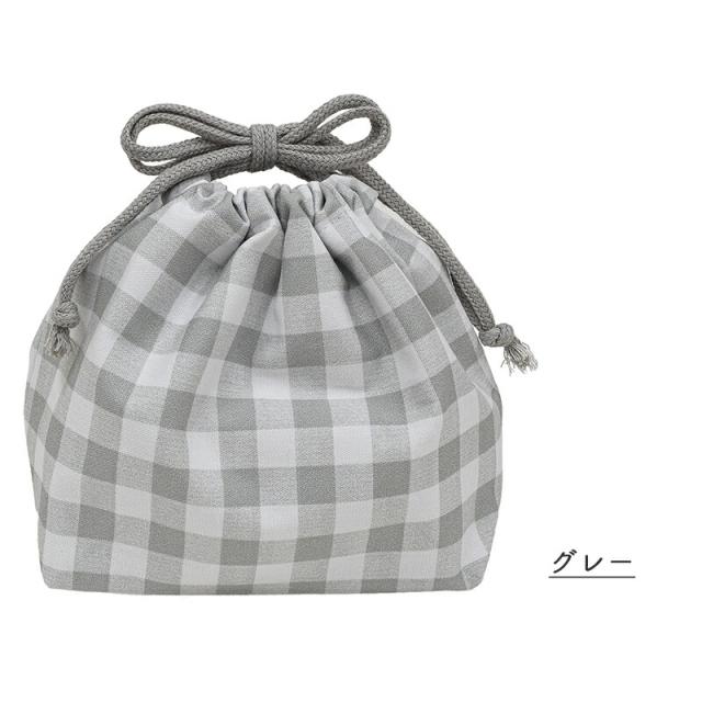 保冷 ランチバッグ ランチ袋 ランチ巾着 巾着 巾着袋 お弁当袋 お弁当包み ランチ袋 おしゃれ かわいい オシャレ チェック チェック柄 子供 大人 OL 入園 保育園 幼稚園 通園 遠足 通学 女の子 男の子 キッズ 可愛い 日本製