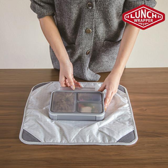 ランチクロス お弁当包み ランチラッパー ラッピングシート ランチョンマット 保冷 撥水 ランチグッズ 風呂敷 便利 簡単 42×42 CBジャパン