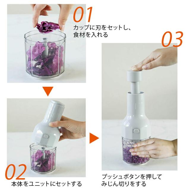 フードチョッパー 手動 ハンディーチョッパー みじん切り器 アトミコ atomico フードプロセッサー みじん切り チョッパー みじん切りカッター フードカッター ベジタブルチョッパー 手動式 ギフト 調理器具 台所用品