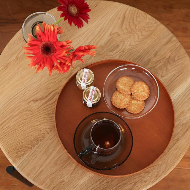 トレー トレイ シェーカーラウンドトレイ シェーカーボックス 木製 チェリー材 天然木 北欧 ナチュラル アクセサリー トレー トレイ 果物 小物 器 お盆 Homestead