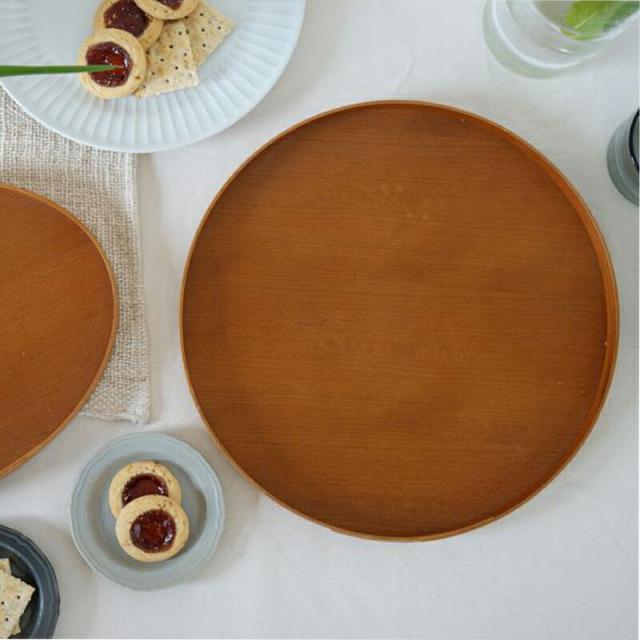 トレー トレイ シェーカーラウンドトレイ シェーカーボックス 木製 チェリー材 天然木 北欧 ナチュラル アクセサリー トレー トレイ 果物 小物 器 お盆 Homestead