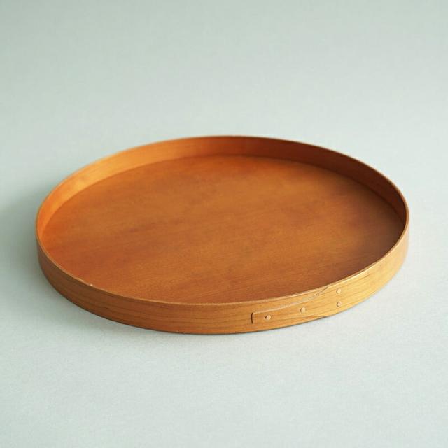 トレー トレイ シェーカーラウンドトレイ シェーカーボックス 木製 チェリー材 天然木 北欧 ナチュラル アクセサリー トレー トレイ 果物 小物 器 お盆 Homestead
