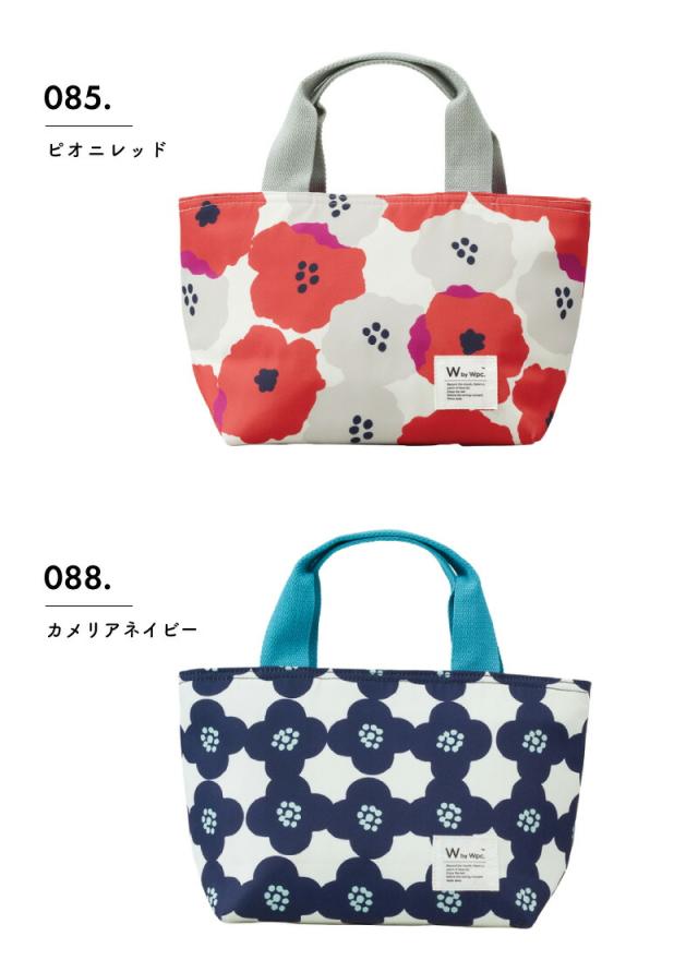 W by Wpc. 保冷ランチバッグ COOLER LUNCH BAG 保冷 保冷剤ポケット アルミ生地 撥水 さくらんぼ 鳥 柄物 花柄 鳥 北欧 ナチュラル おしゃれ かわいい 通勤 通学 Wpc. Patterns