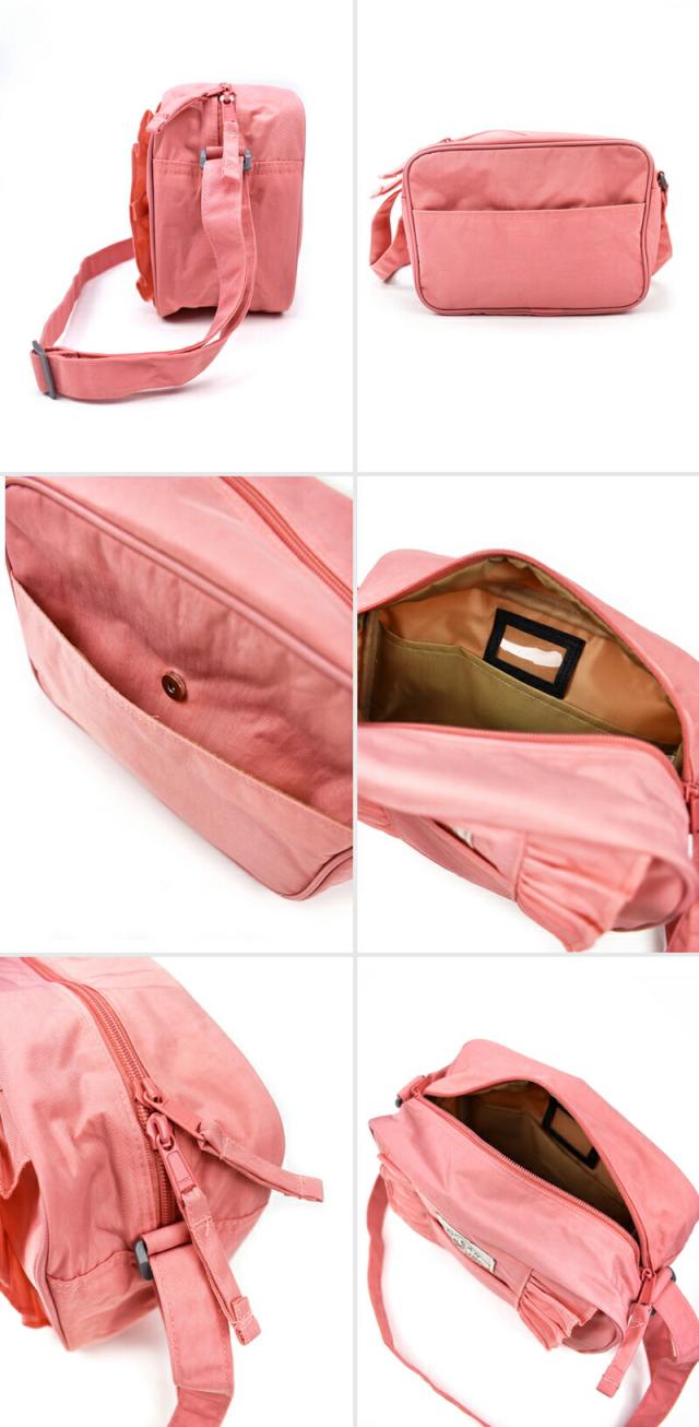 OCEAN&GROUND ショルダーBAG FRILL ナイロン 女の子 オーシャンアンドグラウンド フリル ショルダーバッグ 無地 子供 キッズ 入園 入学 通園 通学 おしゃれ 小学校  保育園