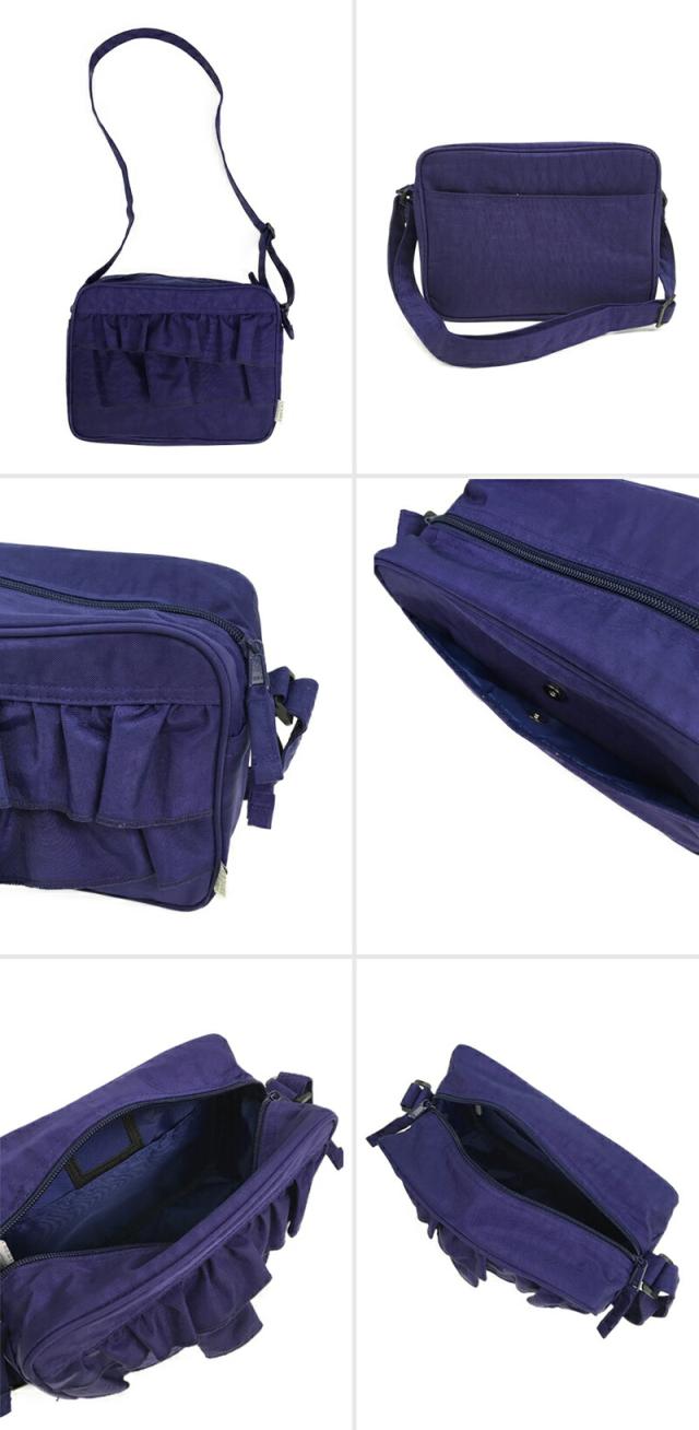 OCEAN&GROUND ショルダーBAG SWEET TIME ナイロン 女の子 オーシャンアンドグラウンド フリル ショルダーバッグ 無地 子供 キッズ 入園 入学 通園 通学 おしゃれ 小学校  保育園