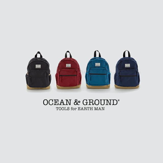 リュック キッズ 子ども用 バックパック  ocean & ground OCEAN＆GROUND オーシャンアンドグラウンド RETRO DAYS レトロ S M BAG バッグ 男の子 女の子 アウトドア 年少 年中 年長 保育園 幼稚園 小学生 低学年 ネイビー ダークブルー レッド ワインレッド ブラック