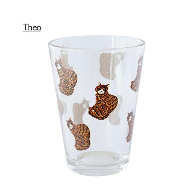 松尾ミユキ グラス グラス コップ おしゃれ タンブラー 食器 かわいい 猫 北欧 115ml 5.5oz