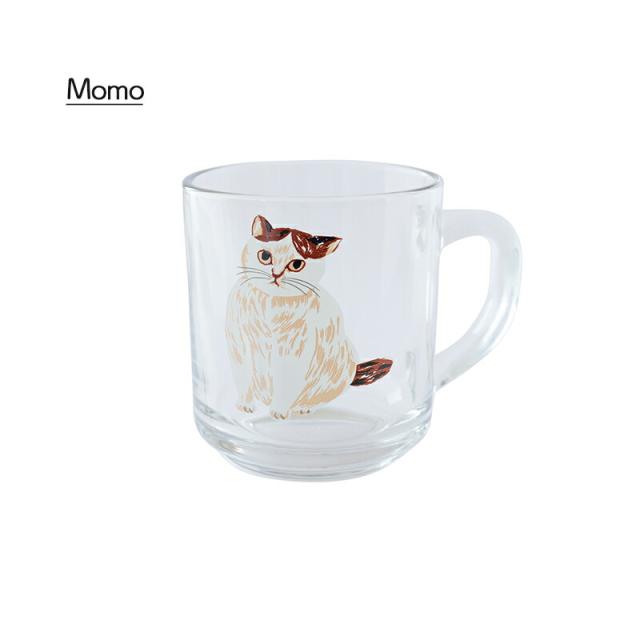 松尾ミユキ グラス グラス コップ おしゃれ タンブラー 食器 かわいい 猫 北欧 115ml 5.5oz