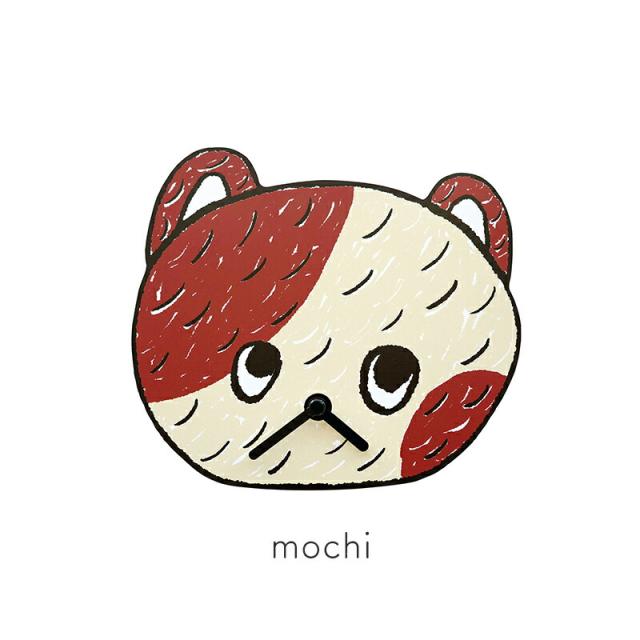 山鳩舎 ダイカットクロック ウォールクロック 掛け時計 壁 壁掛け イヌ 犬 ネコ 猫 くま 熊 クマ Yamabatosha  みやぎちか 時計 時計 子供 子供部屋 北欧 おしゃれ マルチーズ シンプル ナチュラル 軽量 キッズ bear cat dog